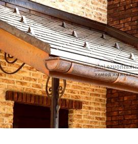 Водосточная система крыши дома - тип 3