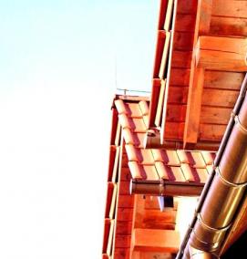 Водосточная система мягкой кровли - модель 1