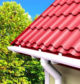 Водосточная система мягкой кровли - модель 3