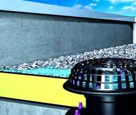 Водосточная система плоской кровли - модель 3