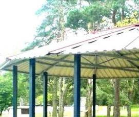 Восьмигранная беседка с барбекю - вариант 3