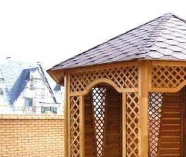 Восьмиугольная беседка из металла - модель 1