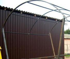 Восьмиугольная беседка из металла - модель 2