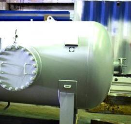 Воздухосборник горизонтальный с эллиптическим днищем - модель 3