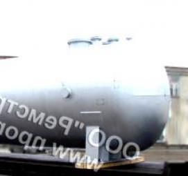 Воздухосборник горизонтальный с эллиптическим днищем - модель 2