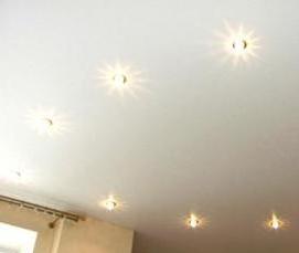 Врезные натяжные потолки - вариант 4