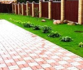 Выкладка тротуарной плитки - вариант 3