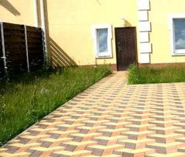 Выложить площадку из тротуарной плитки - тип 1