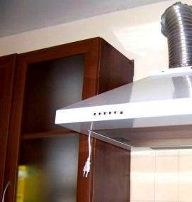 Вытяжка для кухни нержавейка - вариант 1