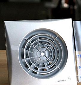 Вытяжной вентилятор с клапаном для ванной - вариант 1