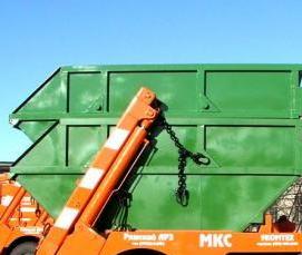 Вывоз мусора контейнером круглосуточно - модель 1