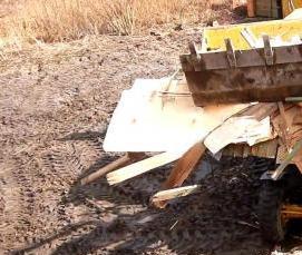 Вывоз мусора с земельного участка - модель 2