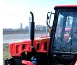 Вывоз мусора трактором с прицепом - вариант 2