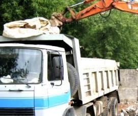 Вывоз строительного мусора с участка - модель 1