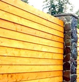 Забор из дерева ЛЮКС