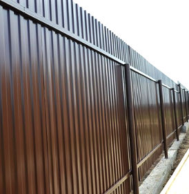 Забор из металлопрофиля Премиум