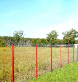 Забор из сетка рабица ПРЕМИУМ