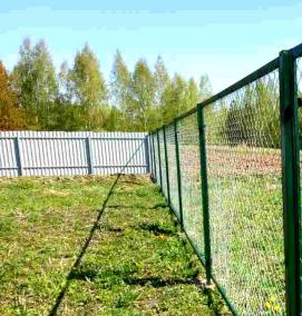 Забор из сетка рабица СТАНДАРТ