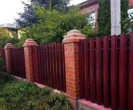 шахматка из евроштакетника - тип 1