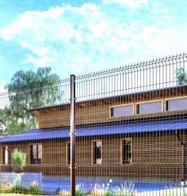 Заборные секции из сварной сетки - модель 3