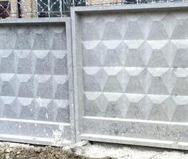 Заборные железобетонные плиты - модель 1