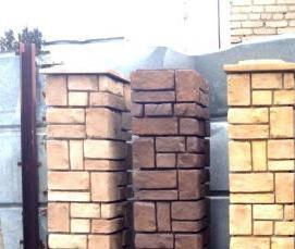 Заборный кирпич - модель 4