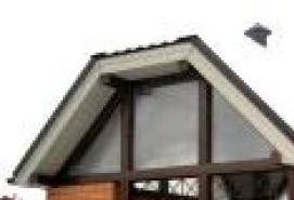 Закрытая беседка с кирпичным мангалом - модель 3