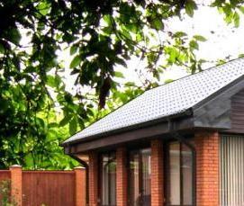 Закрытая летняя беседка с мангалом - тип 2