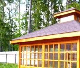 Закрытая садовая беседка - тип 1