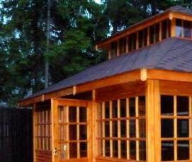 Закрытая садовая беседка - тип 3