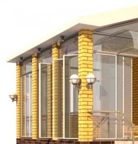 Закрытая входная группа для частного дома - вариант 3