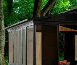 Закрытые беседки для дачи - тип 2