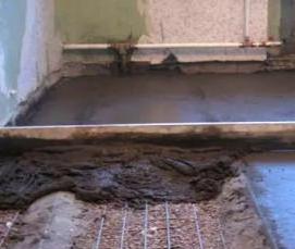 Залить полы бетонной стяжкой - модель 1