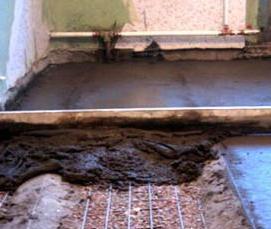 Залить стяжку пола в доме - тип 4