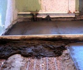 Залив бетонной стяжки пола - модель 2