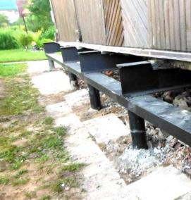 Замена винтовых свай - вариант 2