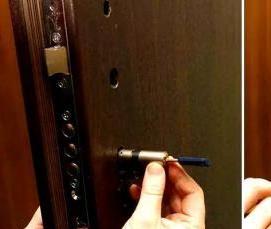 Замена замка двери в квартире - модель 3