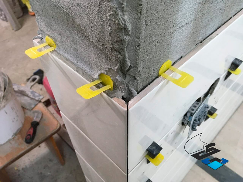 Запил керамогранита под 45 градусов - вариант 4