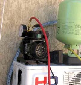 Заправка сплит системы фреоном - тип 1