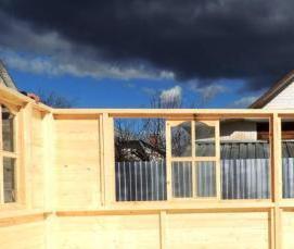 Застекленные беседки для дачи - вариант 3