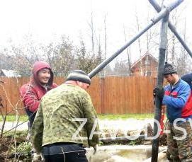 Завинчивание винтовых свай - тип 4