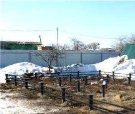 Заземление сваями - модель 3