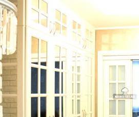 Зеркальная мдф панель - вариант 4