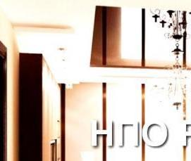 Зеркальный натяжной потолок - модель 1