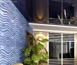 Зеркальный натяжной потолок - модель 2