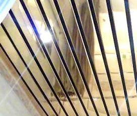 Зеркальный реечный потолок - модель 4