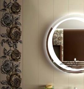 Зеркало овальное в ванную комнату с подсветкой - модель 4