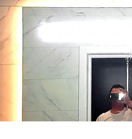 Зеркало с подсветкой по периметру в ванную - тип 4