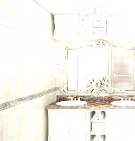 Зеркало с ящиком в ванную комнату - тип 4