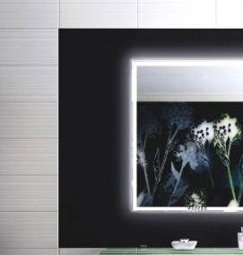 Зеркало в ванную со шкафчиком и подсветкой - тип 2